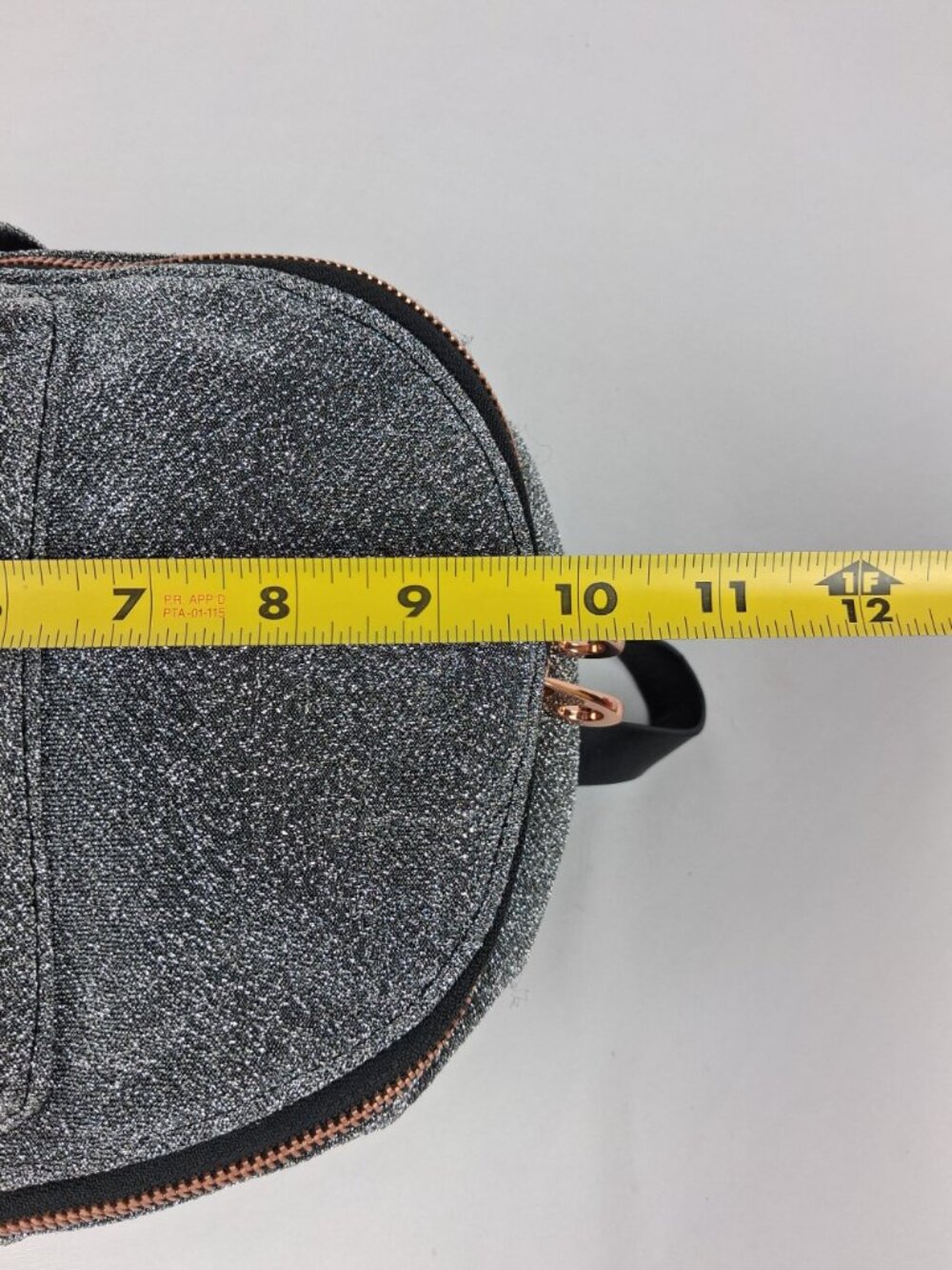Shimmering American Eagle Mini Backpack Rose Gold Zippers Faux Leather Straps - Picture 11 of 13